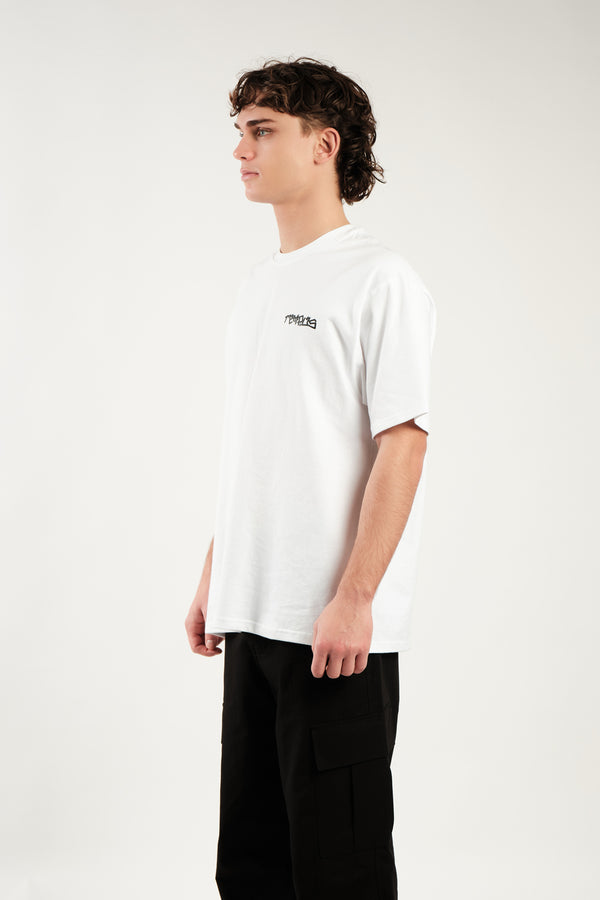 BIRD MAN GRAPHIC T-SHIRT [WHITE]