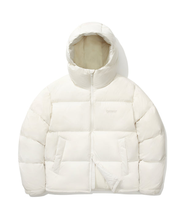 [Civic] Hooded Short Puffer Ivory