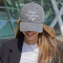 LETTERING BALL CAP - DUSTY GRAY