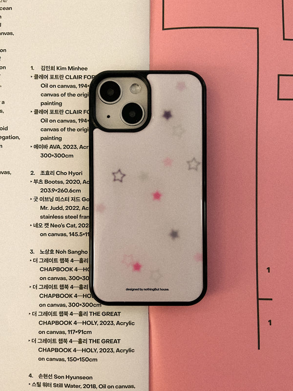 [MADE] cloudy stars - pink (epoxy)