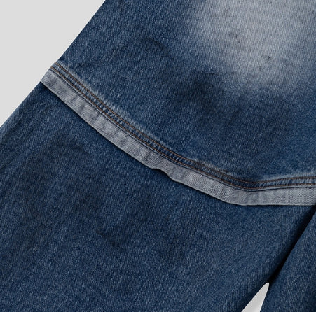 【U LAN】Back pocket 21 dirty washing denim pants Back pocket 21 dirty washing denim pants - ULAN | 60