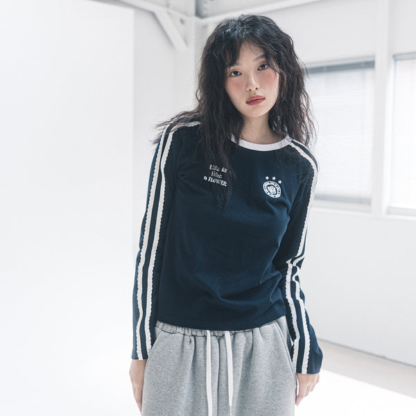 W LLF UNIFORM L/S TEE(NAVY)