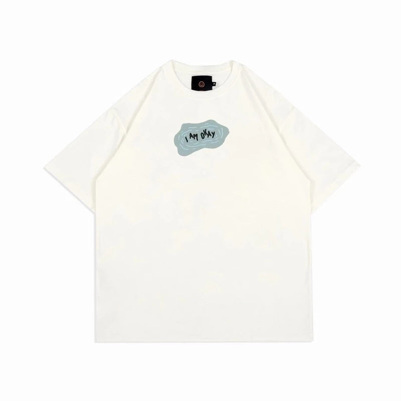 FAITH FADE DYSTOPIA - I’m Okay Oversized Tee (Broken White)