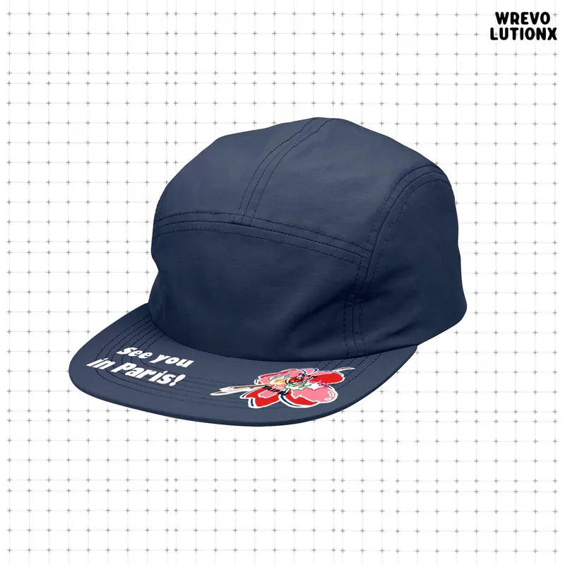 "See You in Paris"5-Panel Cap (Midnight Blue)