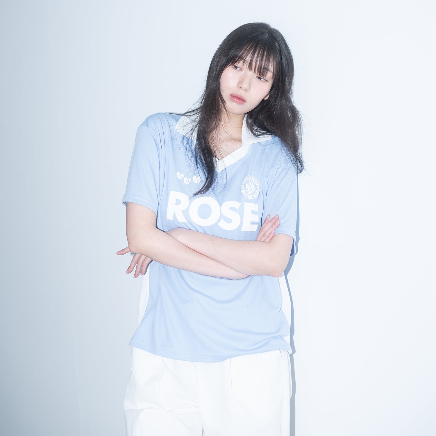 ROSE SOCCER UNIFORM S/S TEE(SKY BLUE)