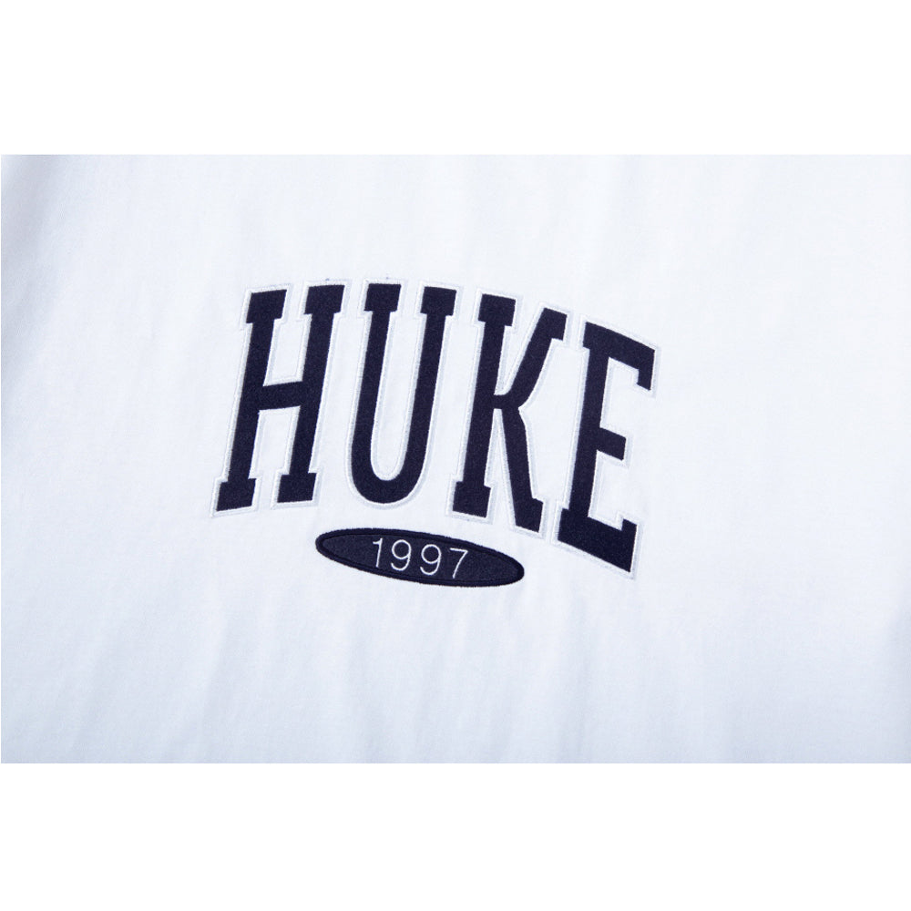 HUKE Logo Skate Short Sleeve Shirt (White)