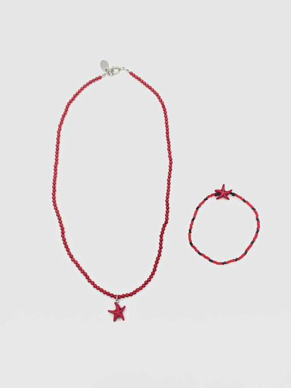 Red starfish bracelet (2 Size)