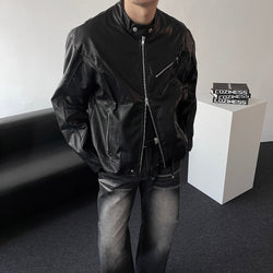 RU23118 Buffing Leather Jacket (2 colors)