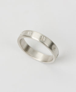 Clover simple rail ring W (925 silver)