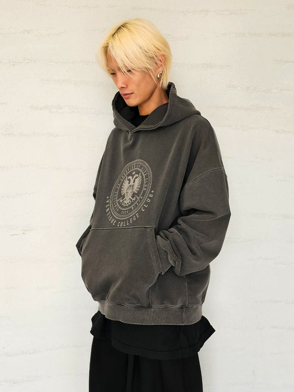 VENTIQUE Pigment Izzy Eagle hoodie 2colors