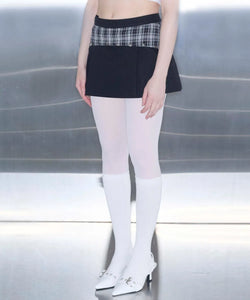 STRIDE SET-UP CHECK MINI SKIRT