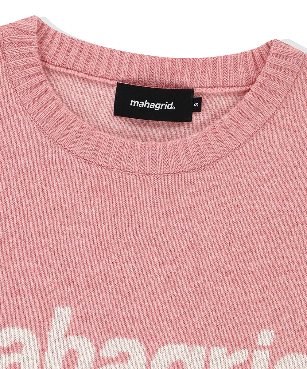 BASIC LOGO KNIT SWEATER - mahagrid | 60% - Asian Fashion