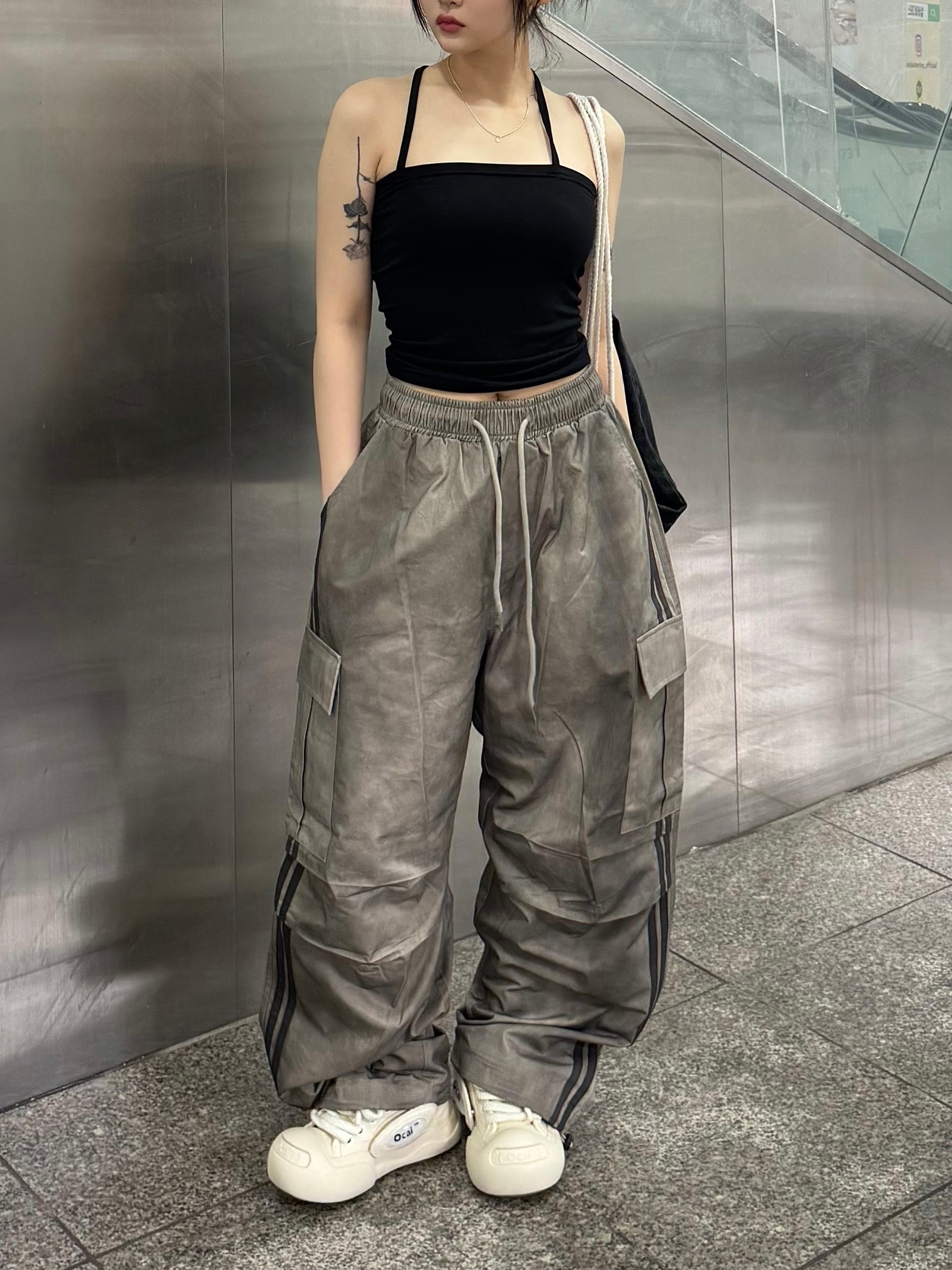 dirty pigment track pants