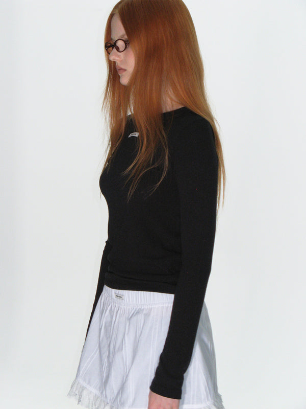 BASIC KNIT LONG SLEEVE TOP_BLACK