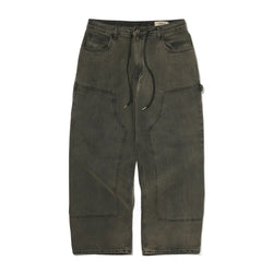 ワークワイドフィットデニムパンツブラック