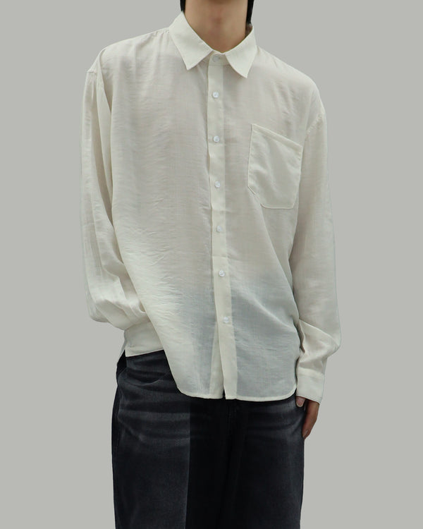 Tory Pleated Shirt (White)