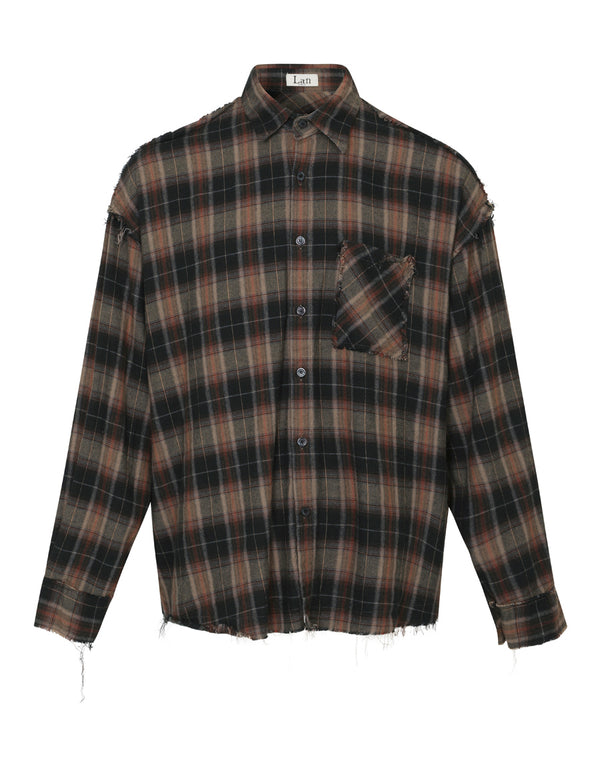 [0019] Cutting checkered shirt