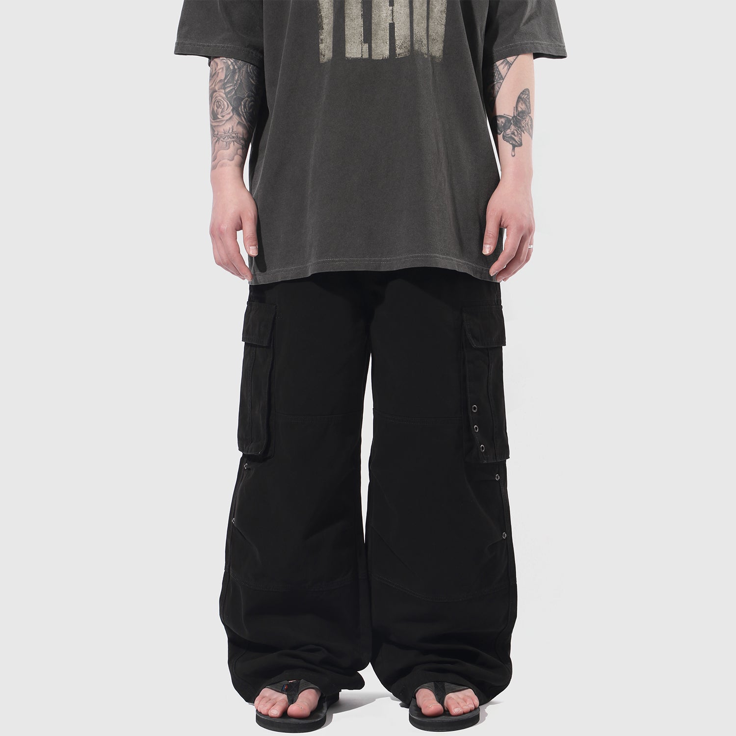 M.Eyelet Point Cargo Pants [2color]