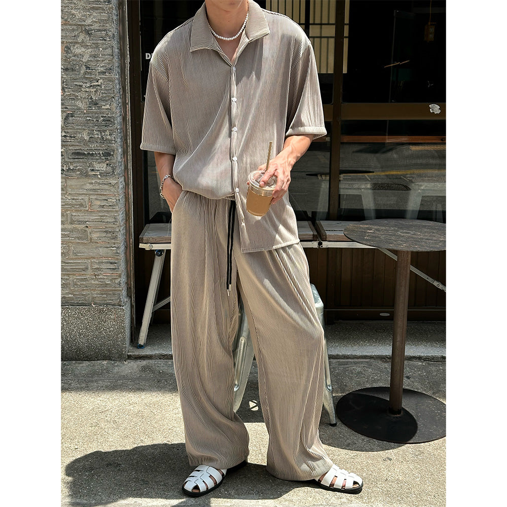 [SET UP가능] Multi pleats pants (4color)