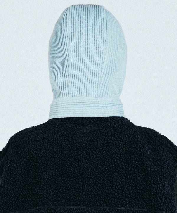 Churros Knit Muffler Balaclava Cloud Blue