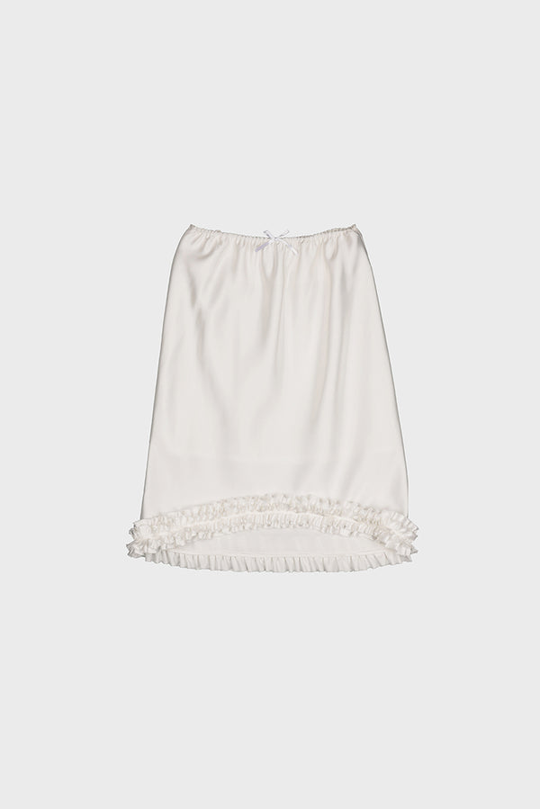 DOUBLE FRILLED CURVE SKIRT