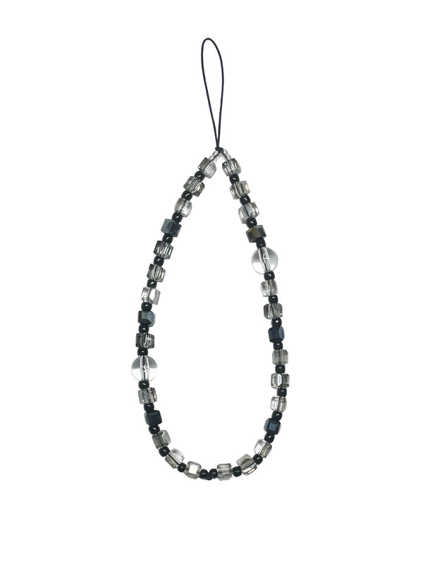 All Black Ohora Crystal Phone Strap