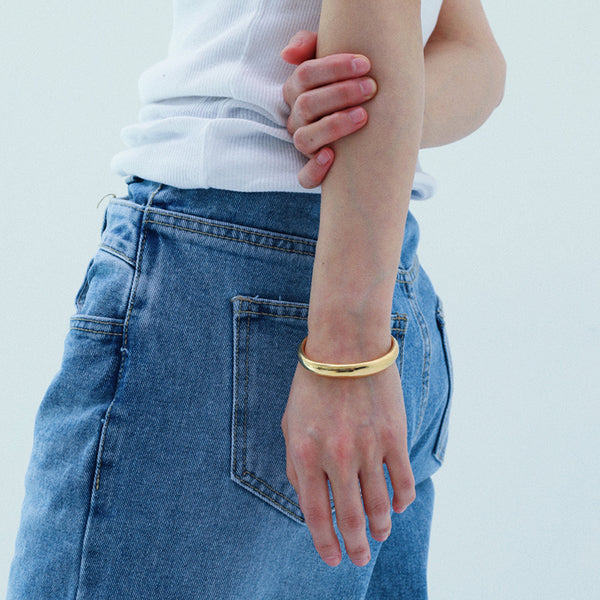 【MADE】 Gold moon bangle