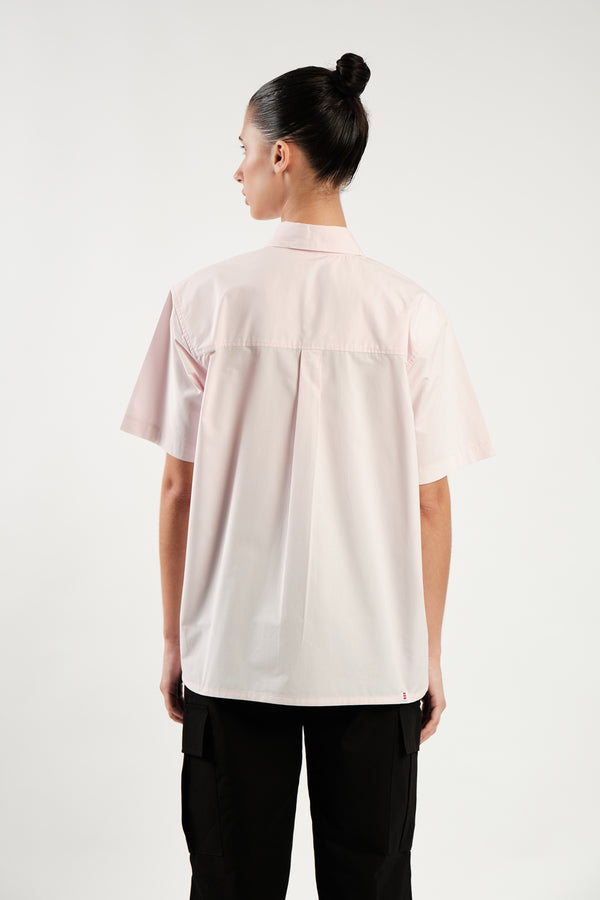 TEMPUS OVER-FIT HALF SLEEVE SHIRT [PINK]