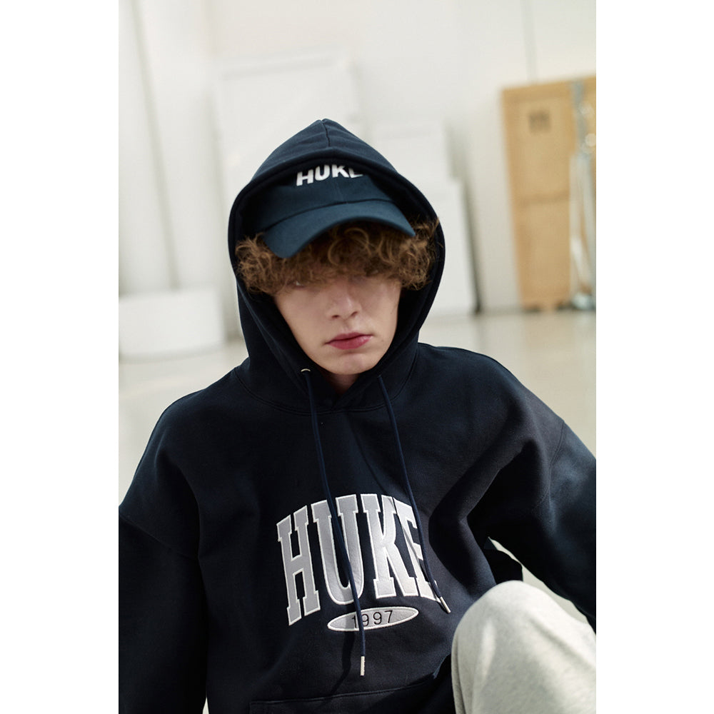 HUKE Logo Grey Hood-T