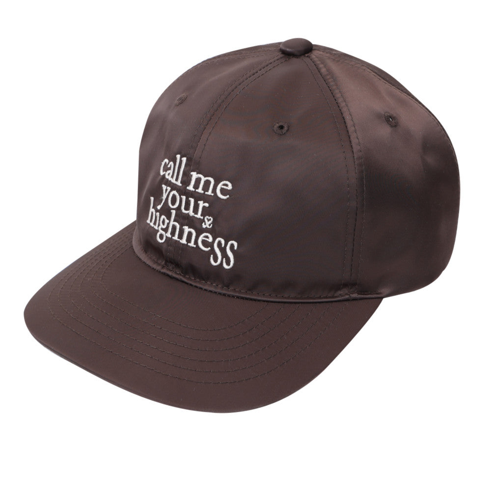 nylon logo cap type 1 - brown