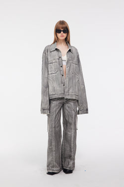 Scrawl Oversized Denim Jacket