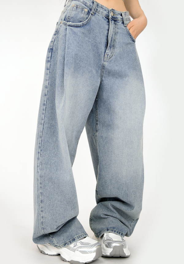 Cloud Wide Denim Pants(2colors)