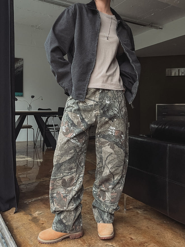 【IONSEOUL】Hila Real Tree Carpenter Pants 4JH681 Hila real tree carpenter pants - ULAN | 60% - Asian Fashion