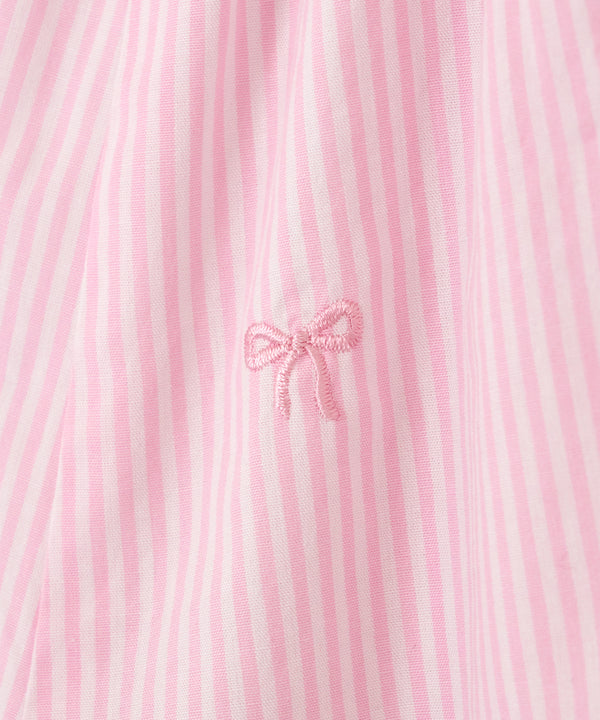 STRIPE RIBBON SHORTS PINK