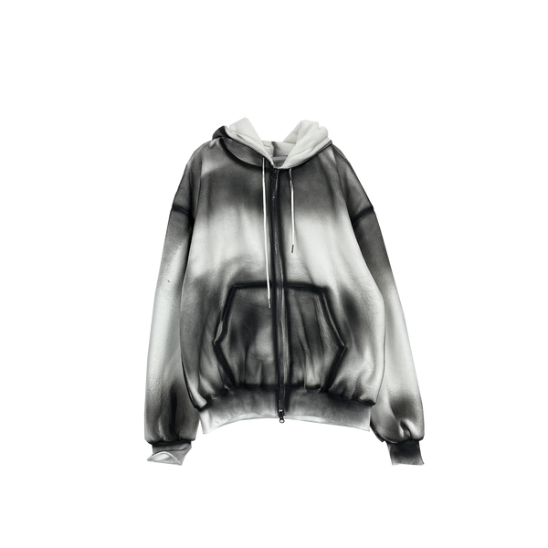 Spray Dirty Fleece Hooded Zip-Up