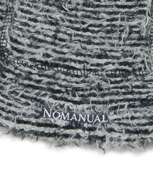 ネストヘイリービーニー-ミックスドブラック