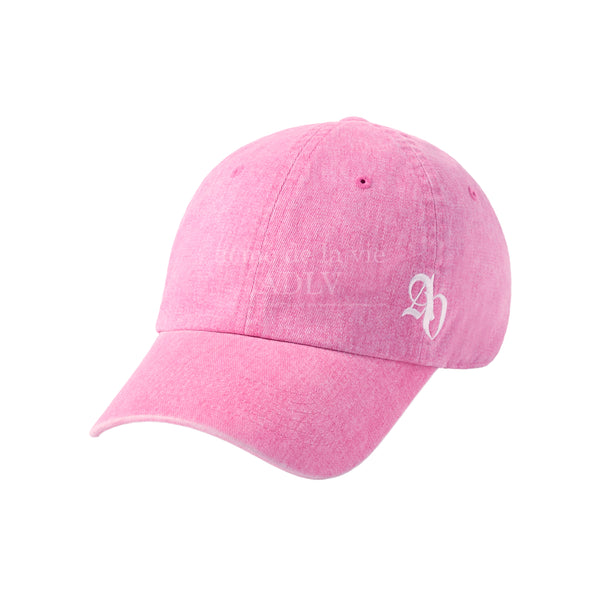 24FW SIDE SYMBOL POINT PIGMENT WASHING BALL CAP PINK