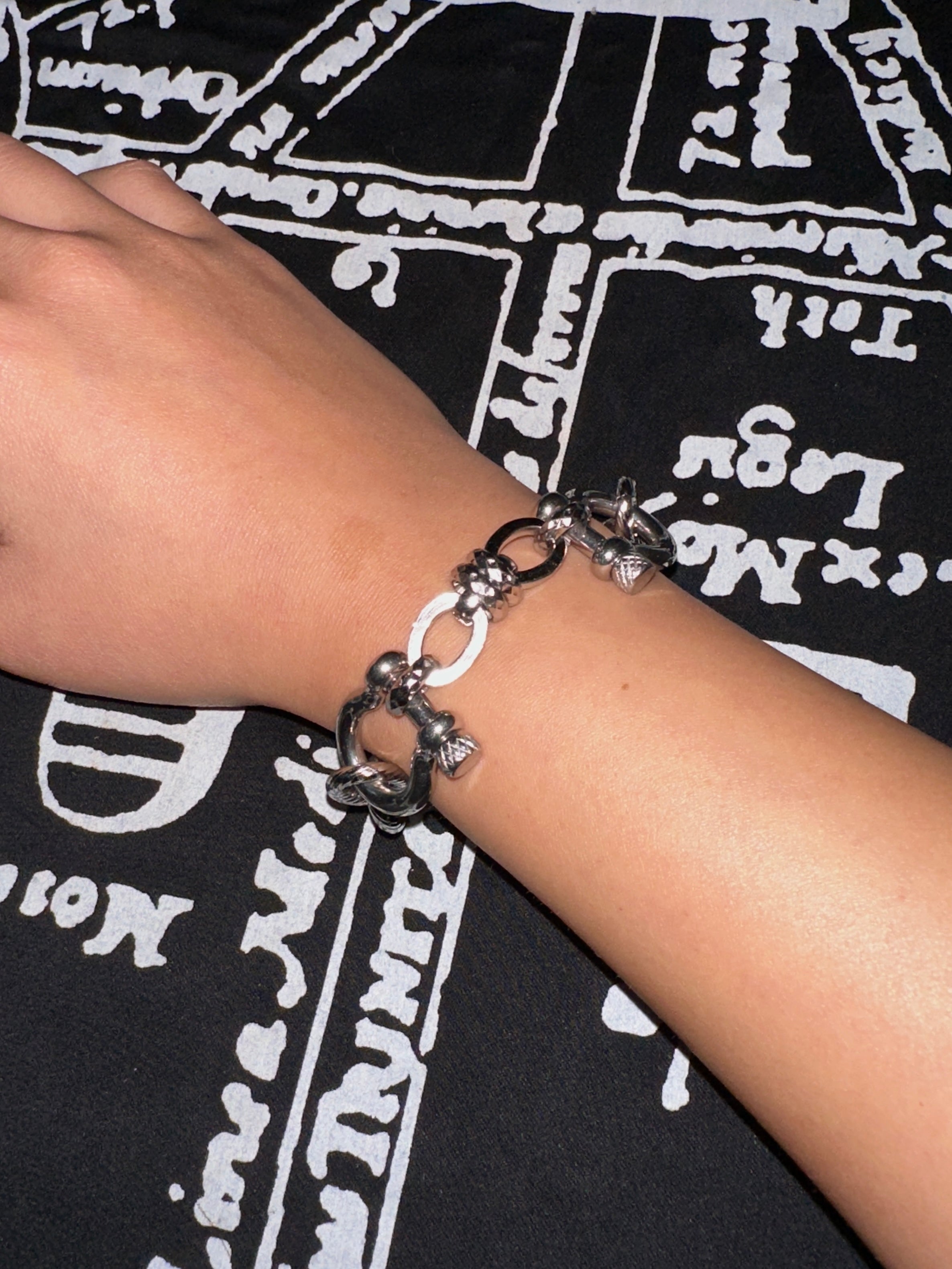 two buckle bold bracelet