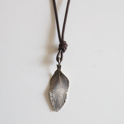 Feather Leather Necklace