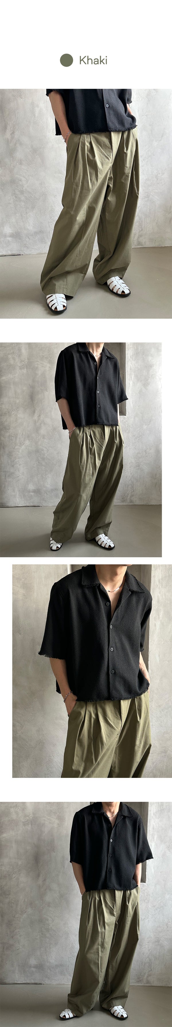 [S/S] Linen two tuck wide pants(5color)