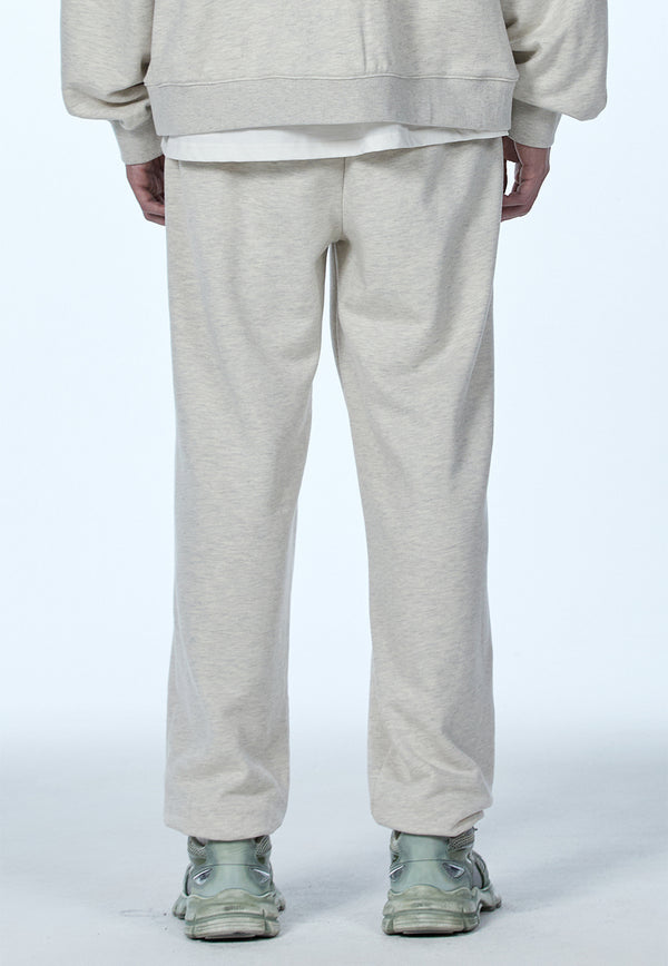 Signature jogger pants - OAT MEAL