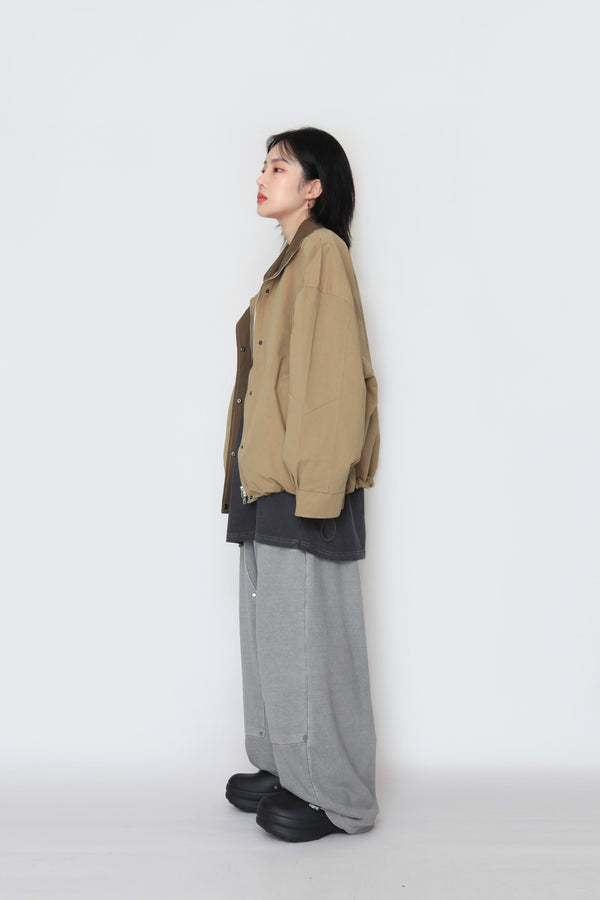 Porter color high neck jacket