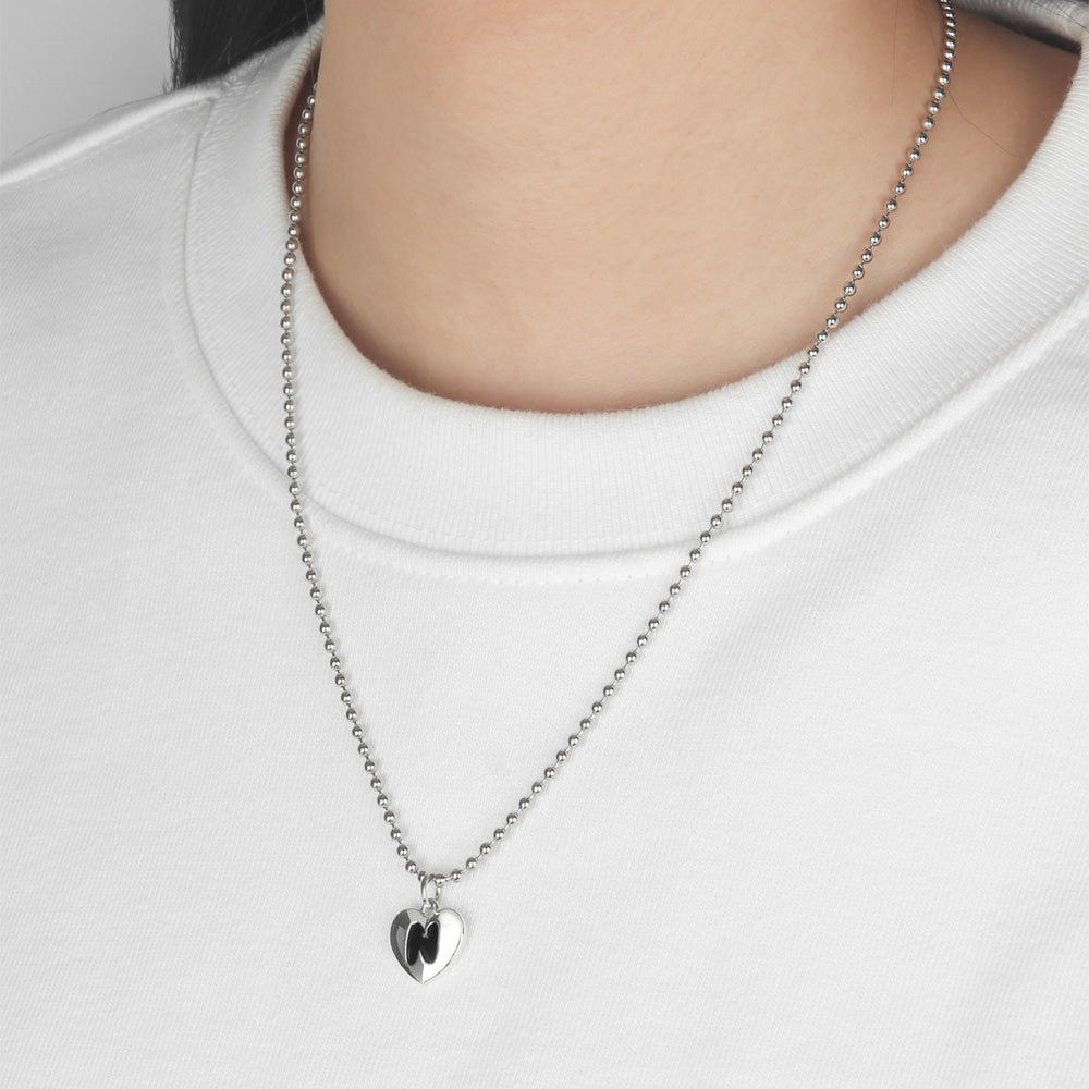●NONENON● BLACK LOVE NEC SILVER925 1 N LOVE NEC - nonenon | 60% - Asian Fashion Online Store