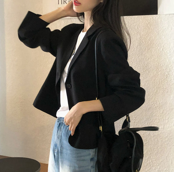 [BELLIDE MADE] Classic mood, single midi jacket blazer