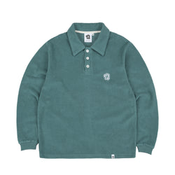 dusty collar sleeve_blue-green