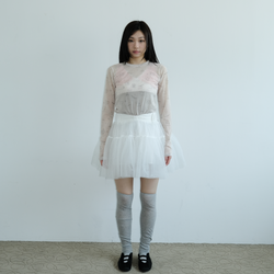 KIRIGIRL MESH TOP _CREAM