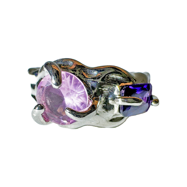 Wave pink purple ring