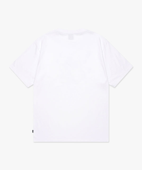 WATER COLOR BEAR HEAD TEE white