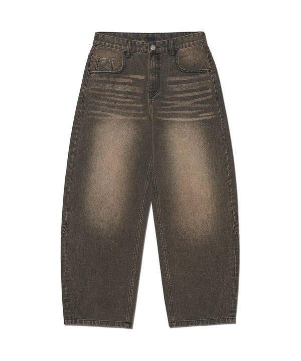 B.C.L DENIM PANTS - WASHED BROWN