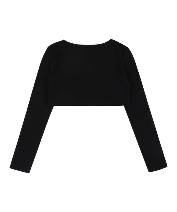 [NF] SLOPE BOLERO CARDIGAN (BLACK)_F24QB271